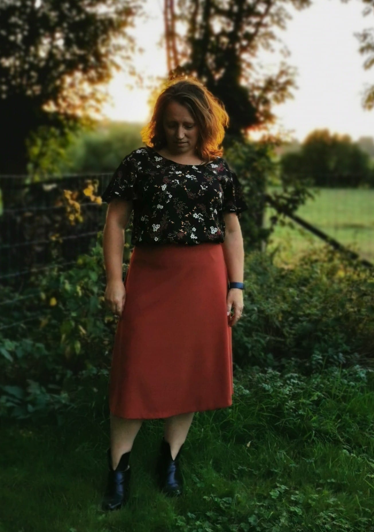 Cora shirt and skirt for women & teens - sewing pattern