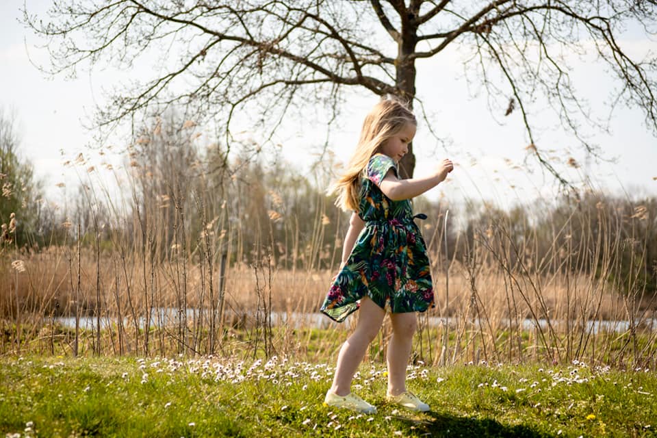 Lotus dress kids - sewing pattern