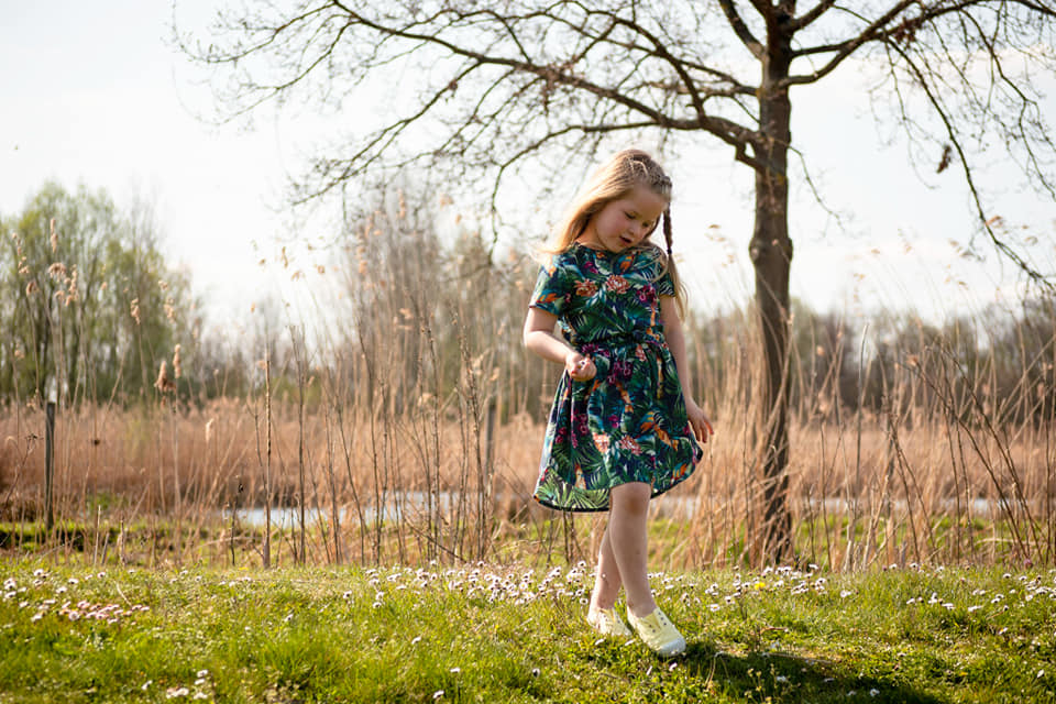 Lotus dress kids - sewing pattern
