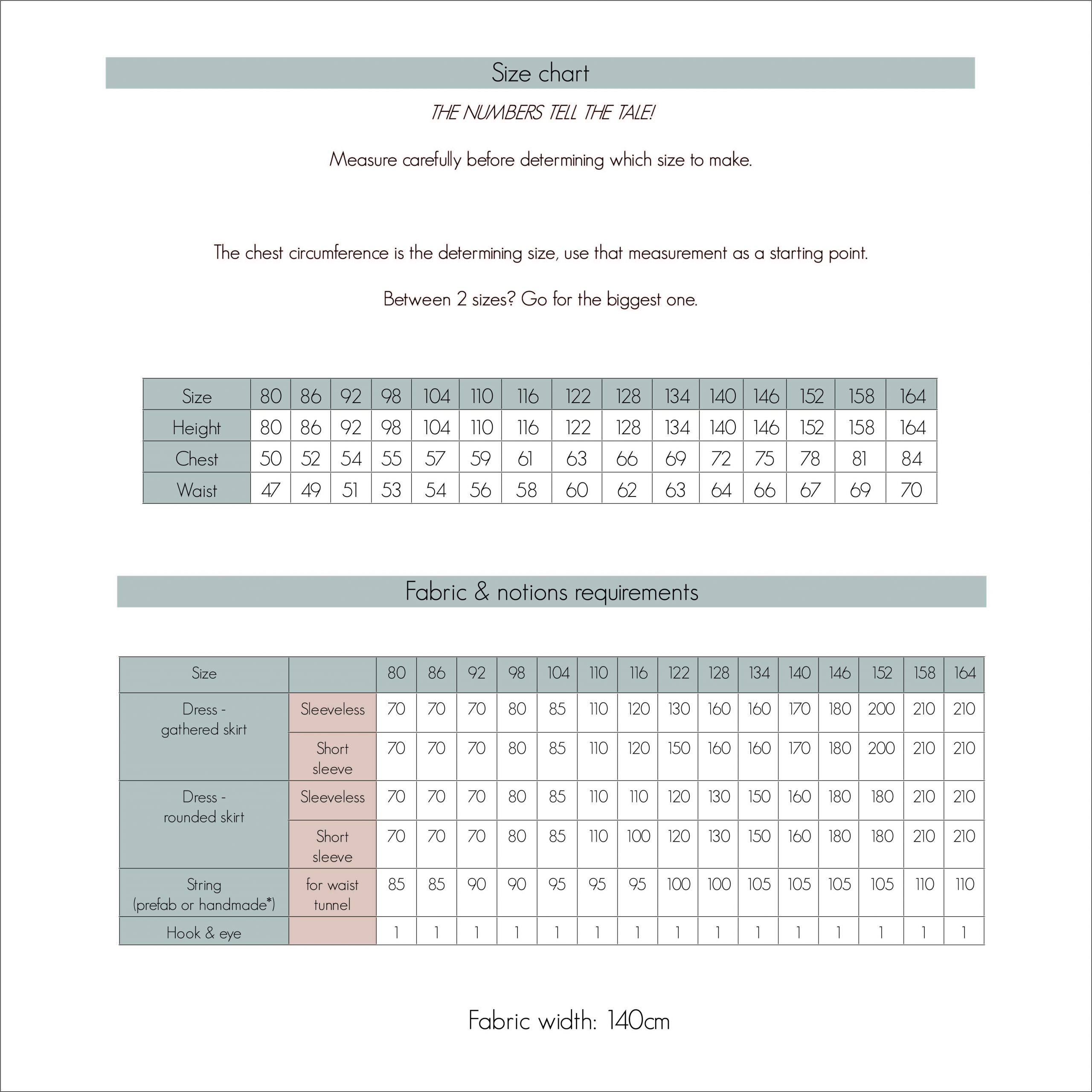 Lotus dress kids - sewing pattern