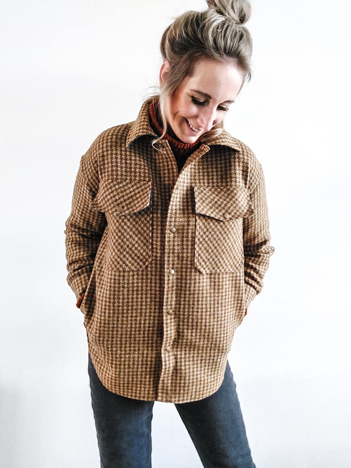 Indy shacket for women & teens - sewing pattern