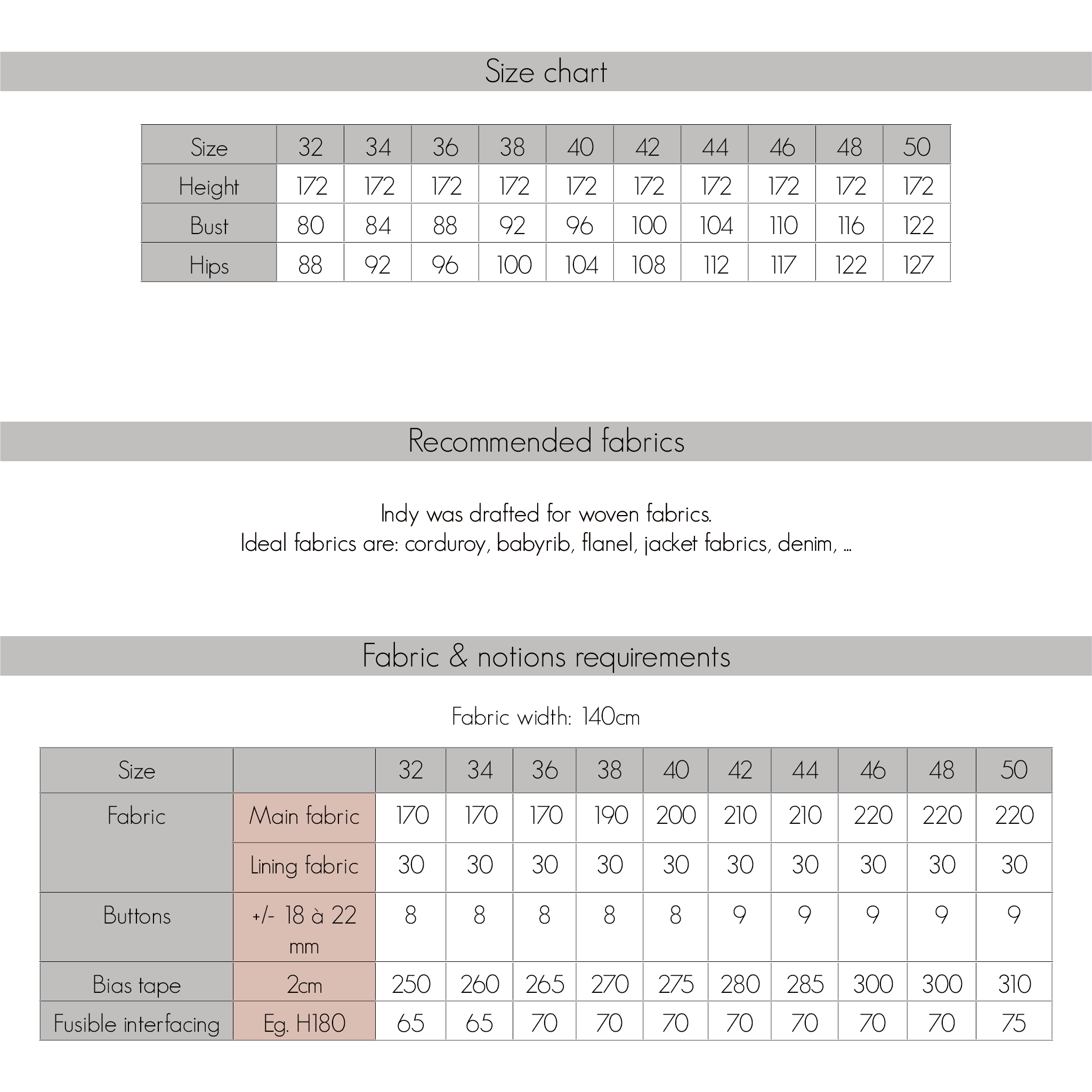 Indy shacket for women & teens - sewing pattern