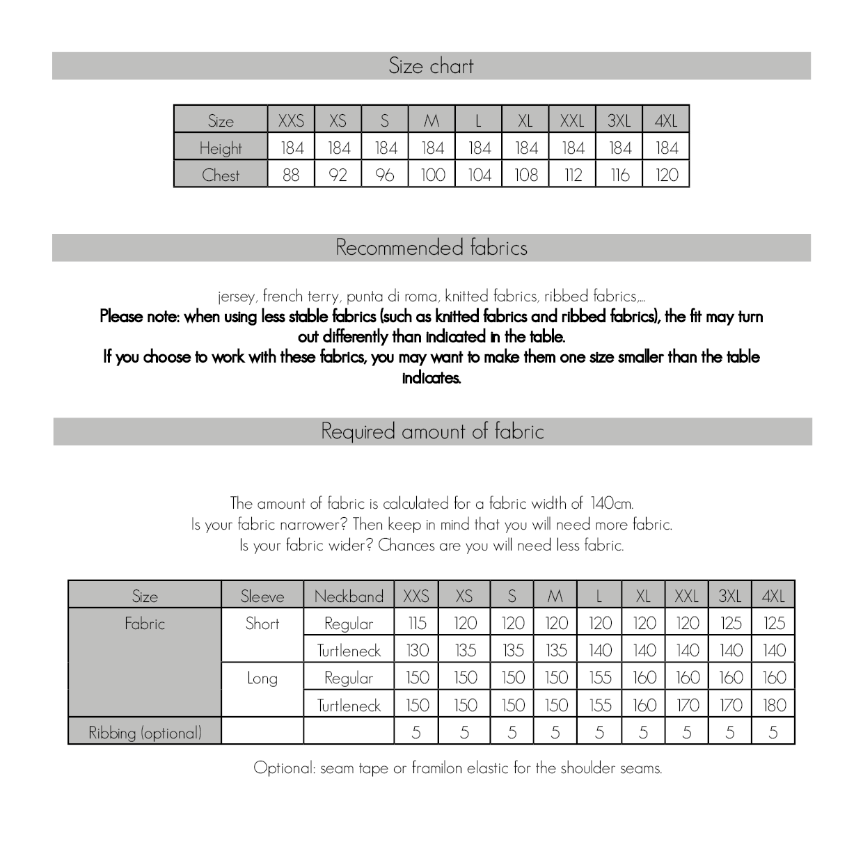 Rob shirt & pullover for men & teens - PDF (ENG)